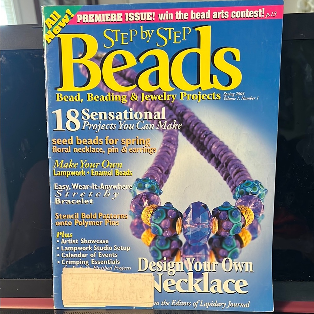 Step By Step Beads Jewelry Magazine Spring 2003 Colorful Beaded Necklace
